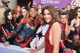 She is best known for her starring role as robin scherbatsky in the cbs sitcom how i met your mother. Avengers Endgame Premiere Cobie Smulders Reveals Who She Tells Marvel Secrets To