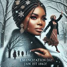 An elderly black man with a long, snowy white beard and a worn hat that  boldly proclaims "2024" bids farewell to a delighted black baby dressed in  a shimmering "2025" party hat