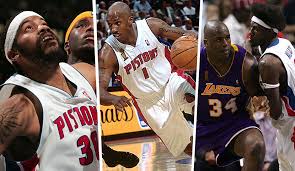Nba champion with the pistons in 2004; Nba Der Meisterkader Der 2004er Pistons Mit Chauncey Billups Und Ben Wallace Seite 1