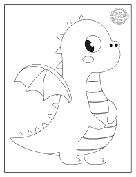 Cute and curious baby dragon sculpture : Cutest Baby Dragon Coloring Pages Kids Activities Blog