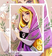 Wistful On Instagram A New Watercolor In My Collection Princess Aurora I Loved Painting It And I Disney Princess Aurora Disney Princess Art Disney Drawings