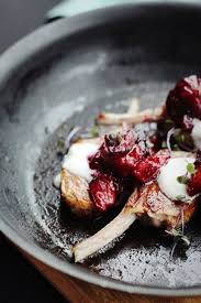 Lamb Chops With Chunky Plum Sauce Creme Fraiche Lamb Dishes Lamb Recipes Plum Sauce