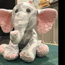 Huggable Elephant Pattern Pdf Instant Download Sewing Stuffed Animals Stuffed Animal Patterns Elephant Pattern
