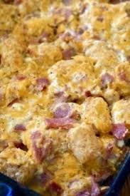 Ham And Cheese Tater Tot Casserole Recipe Ham Casserole Leftover Ham Recipes Tater Tot Breakfast Casserole