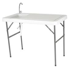 Portable Sink For Camping Station Garden Fish Cleaning Table With Faucet Folding Unbranded Portable Sink Fish Cleaning Table Sink
