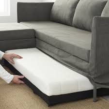 Brathult أريكة سرير زاوية Borred رمادي أخضر Ikea