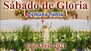 El sábado de gloria será el 3 de abril, y el domingo de resurreccióno pascua, el 4 de abril. Cmqjnmrxdxzlnm