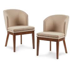 Dining chairs don't just have to look good, but should feel good, too. Tan Round Back Upholstered Dining Chairs Set Of 2 Kirklands
