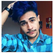 Ramon Ramos On Instagram Dark Blue Hair Men Totosingman Pelo Azul Mens Blue Hair Dark Blue Hair Mens Hair Colour