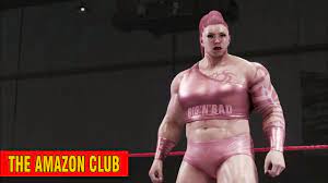 7ft 4in amazon giantess heel Violet Sexton - female wrestler entrance -  YouTube