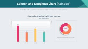 Full editable, easy to edit. Saulen Und Donut Diagramm Regenbogen
