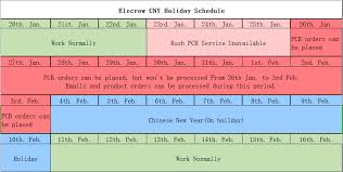 Chinese new year is the national holiday of china. Elecrow 2019 Chinese New Year Holiday Schedule