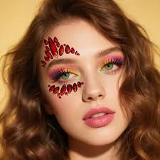 mixed shape crystal self rhinestones makeup