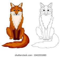 You might also be interested in coloring pages. Fox Coloring Book Page Outline Animal Stock Vector Royalty Free 1042331083