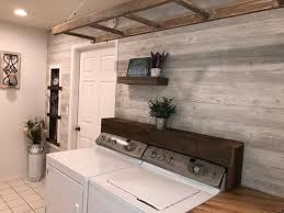 Surprise Laundry Room Renovation While My Wife Was Out Of Town White Wall Paneling White Paneling White Wood Paneling