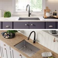 A wide variety of ceramic undermount kitchen sink options are available to you, such as design style, feature, and warranty. Kraus Khu110 27 Standart Pro 27 Inch Undermount Single Bowl 16 Gauge Stainless Steel Kitchen Sink Set