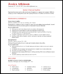 Workbloom's resume templates all come with matching cover letters. Senior Internal Auditor Resume Sample Resumecompass