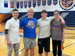 Your Charger Senior Wrestlers Abe Hermes, Cy Finnen, Luke James and Quentin  Cox