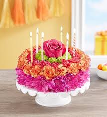 birthday wishes flower cake by jj in