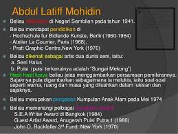 Ia dikenal sebagai pelukis aliran realis dan naturalis. Sejarah Seni Visual Malaysia