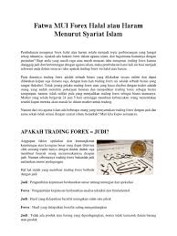 Issued by bpjph based on a written halal fatwa issued by mui. Trading Itu Halal Atau Haram Unbrick Id
