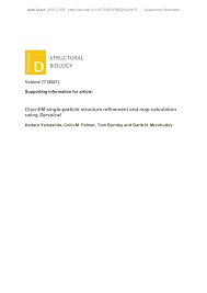 PDF) Cryo-EM single-particle structure refinement and map calculation using  Servalcat