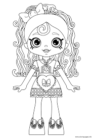View and print full size. Shopkins Doll Spaghetti Sue Lil Shoppie From The Happy Places Coloring Pages Printable