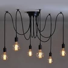 Amazon Com Vintage Edison Ceiling Pendant Lamp Industrial Light Fixture Adjustable Black Ch Ceiling Lamp Design Bedroom Ceiling Light Vintage Pendant Lighting