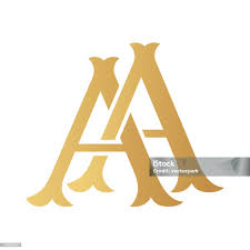 Aa Monogram Stock Illustration