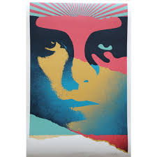 Shepard Fairey (Obey), A Cracked Icon, Screenprint