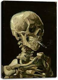 *exact sizing may vary slightly due to printing process, we advise waiting to buy frames until the prints arrive. Amazon Com Skull Of A Skeleton With Burning Cigarette 1886 By Vincent Van Gogh Canvas Prints Wall Art Pictures Reproductions Artwork Paintings Poster With Frame Home Decor Ready To Hang 20