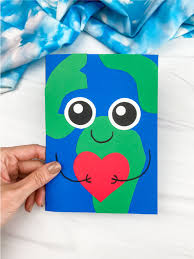 Special birthday card for friends. Earth Day Card Craft For Kids Free Template