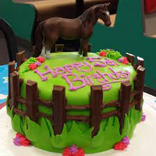 Horse 7.5 round edible cake topper image birthday party decoration. Horse Birthday Cake Horse Birthday Cake Simple Birthday Cake Horse Cake