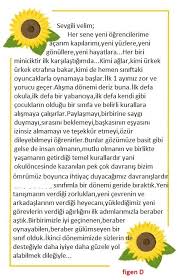 15 Tatil Veliye Mektup Yazi Alintidir 2020 Yaz Alintilari Rehber Ogretmen Ogretmen Klasoru