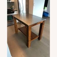 west elm rustic kitchen island aptdeco