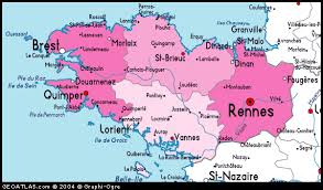 Brittany Bretagne Map Http Travelsfinders Com Brittany Bretagne Map Html Brittany Map Brittany France Map Brittany France