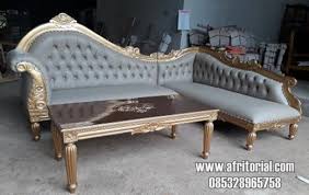 Karena dalam desain kursi ruang tamu minimalis bukan dilihat dari mahalnya sofa atau kursi tamu tersebut. Kursi Sofa Sudut Simpel Finishing Duco Gold Kursi Tamu Sudut