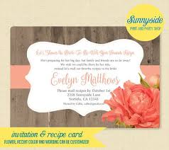 Long Distance Recipe Bridal Shower Invitation Recipe Card Etsy Wedding Bridal Shower Invitations Bridal Shower Invitations Bridal Shower