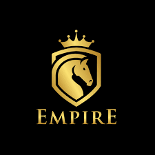 Empire Needs Emblem Style Logo With A Horse Empire Needs Emblem Style Logo With Horse I Am An Individual Not A Company Modern Logo Logo Design Mountain Logos