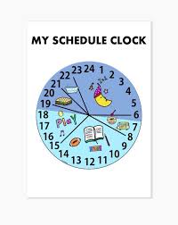 Picture schedule cards for preschool. My Schedule Clock Perfect For Kids To Plan Their Daily Schedule Routine Kids Schedule Kid Schedule Clock Clock For Kids