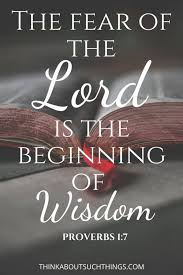 Fear not, nor be dismayed: Fear Of The Lord Is The Beginning Of Wisdom Bible Verses Promotions