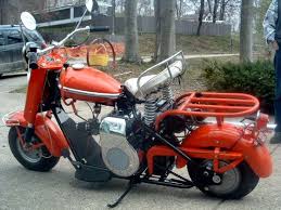 Image result for Orange Red 1957 Motorcycle