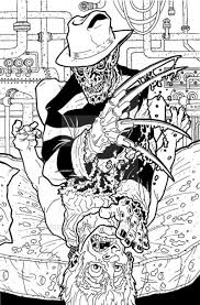 The version of freddy krueger from new line cinema's a nightmare on elm street remake is a downloadable character. Freddy Krueger By Superleezard Skull Coloring Pages Coloring Book Art Detailed Coloring Pages