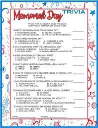 This printable 50 states quiz makes. Printable Patriotic Games Memorial Day Activities Partyideapros Com