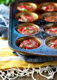Make meatloaf bitesize with these delicious 'muffins'. Healthy Mini Meatloaf The Seasoned Mom