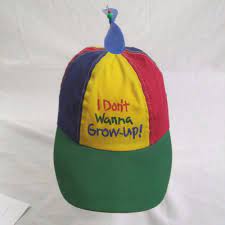I Don T Wanna Grow Up Beanie Propeller Hat Multicolor Snapback Adjustable Unbranded Beanie Beanie Hats Multicolor