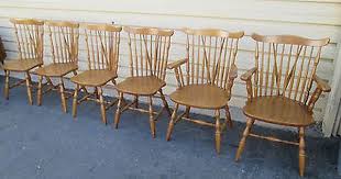 Set Of 6 Solid Maple B P John Furniture Windsor Dining Chair S Chairs 425 Need To Pick Up And Have Them Painted Whi Windsor Dining Chairs Dining Chairs Chair