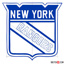 Texas rangers vector logo download in eps, svg, png and jpg file formats. How To Draw The New York Rangers Logo Sketchok Easy Drawing Guides