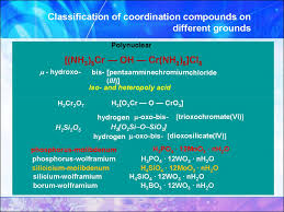 Those ions which possess negative charge are called anions. Coordination Compounds Online Presentation