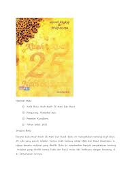 Inilah kisah nabi nuh as yang berdakwah selama 950 tahun. Resensi Buku 25 Kisah Nabi Docx